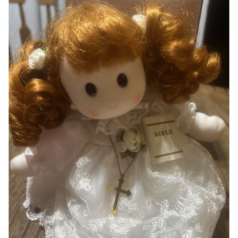 Berkeley Designs Musical Doll 7.5”Mary W/Bible  Plays the Tune Amazing Grace - Picture 2 of 4